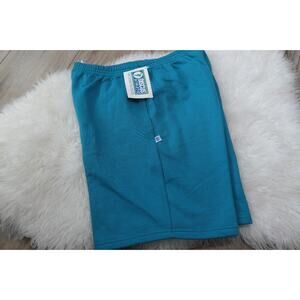 NWT Vintage 90s DISCUS ATHLETIC Men's XL 50/50 Teal Gym Sweat Short Made USA